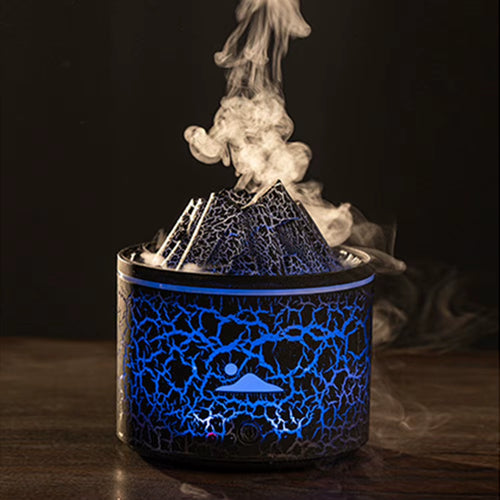 180Ml Volcanic Flame Aroma Oil Diffuser Multifunctional Air Humidifier Volcano Compact Atomizing Sprayer for Bedroom Office Yoga